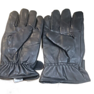 Insulated Genuine Leather Gloves Black Men's L/XL Lined Wrist Winter #7